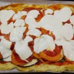 Cauliflower Flatbread Pizza with Eggplant, Sweet Potato, Mozzarella and Spinach Recipe