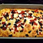 Cheesy Chicken Tomato White Cauliflower Casserole Recipe in a Pan