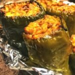 Oven Baked Pulled BBQ Chicken and Cheese Poblano Pepper Recipe